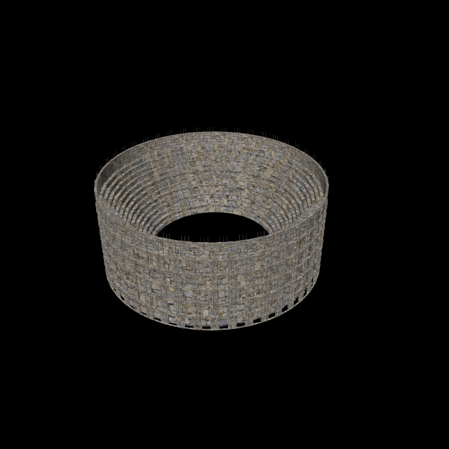 roman coliseum 3D Model .c4d .max .obj .3ds .fbx .stl .blend 