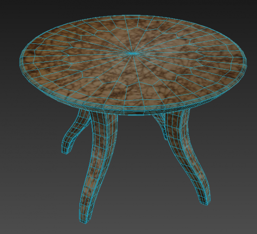 small round table Modello 3D .c4d .max .obj .3ds .fbx .stl .blend 
