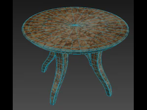 छोटी गोल मेज़ 3D मॉडल