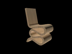 silla contemporánea Modelo 3D