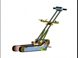electric lift chair with a person with disabilitie Modelo 3D