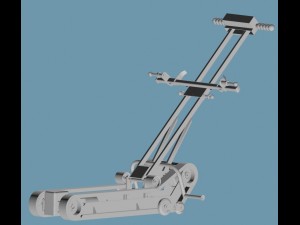 electric lift chair with a person with disabilitie Modelo 3D