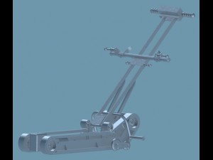 electric lift chair with a person with disabilitie Modelo 3D