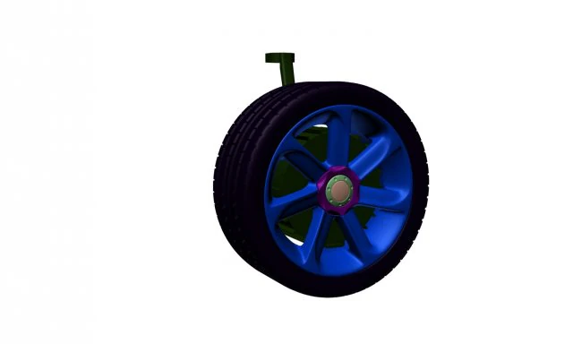 motor wheel 3D Model .c4d .max .obj .3ds .fbx .stl .blend