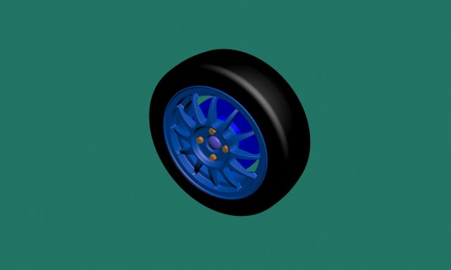 wheel Modelo 3D .c4d .max .obj .3ds .fbx .stl .blend 