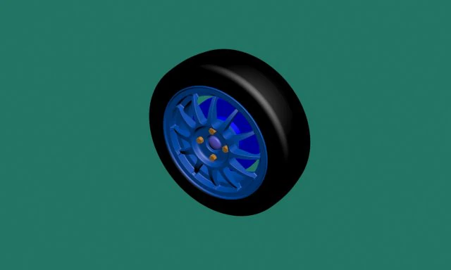 roda Modelo 3D .c4d .max .obj .3ds .fbx .stl .blend 