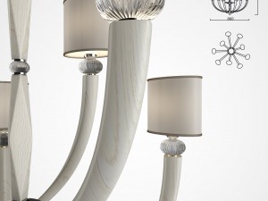 illuminazione darte chandelier 01 Modelo 3D