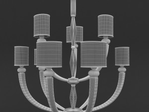 illuminazione darte chandelier 01 Modelo 3D