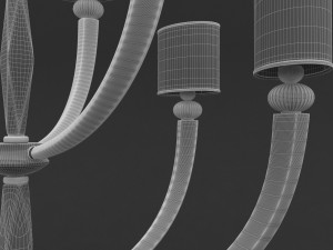 illuminazione darte chandelier 01 Modelo 3D