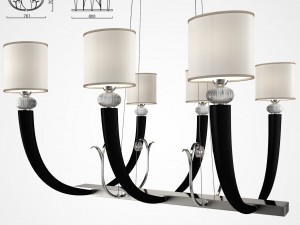 illuminazione darte chandelier 02 3D 모델