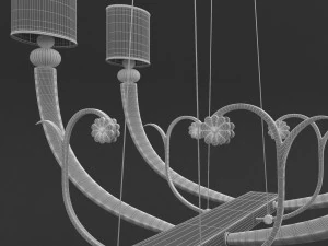 illuminazione darte chandelier 02 3D Model