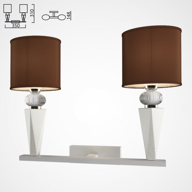 illuminazione darte wall lamp 05 Modelo 3D .c4d .max .obj .3ds .fbx .stl .blend 