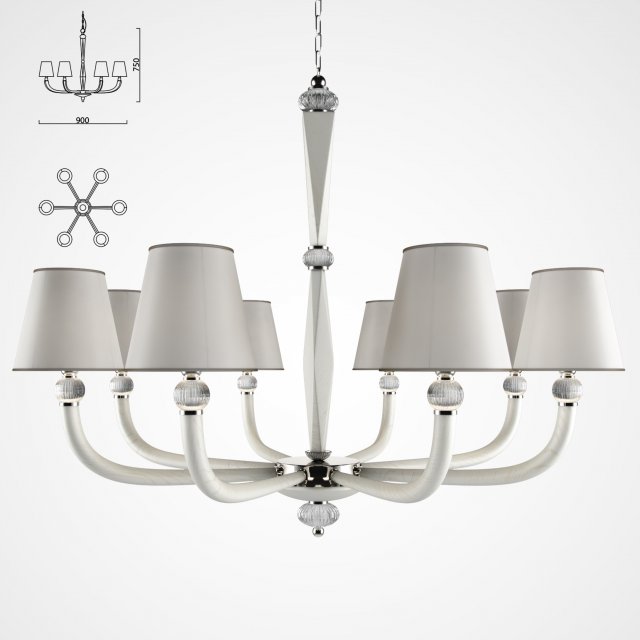 illuminazione darte chandelier 06 3D Modell .c4d .max .obj .3ds .fbx .stl .blend