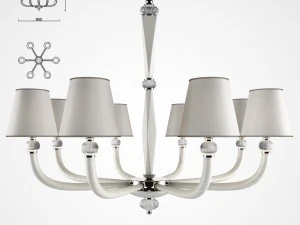 इलुमिनाज़ियोन डार्टे चंदेलियर 06 3D मॉडल