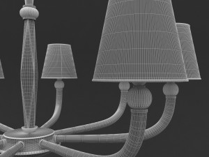 illuminazione darte chandelier 06 3D Modell