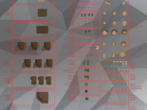 low poly western city and environment pack 3D Model