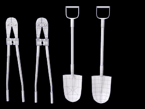 fire fighting equipment 1 plus 1 pbr pack 3D Model