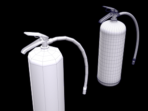 fire fighting equipment 1 plus 1 pbr pack 3D Model