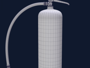 fire extinguisher 1 plus 1 pbr game ready Modèle 3D