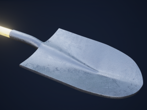 shovel 1 plus 1 pbr game ready 3D Model