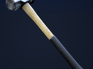 sledge hammer 1 plus 1 pbr game ready Modello 3D