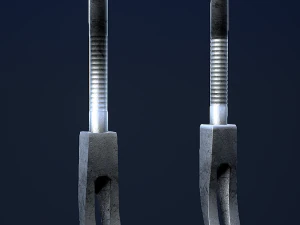 halligan bar 1 plus 1 pbr game ready 3D Model