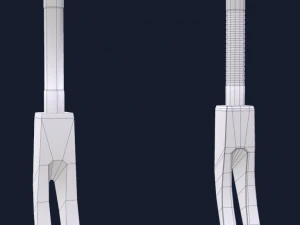 halligan bar 1 plus 1 pbr game ready 3D Model