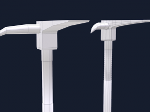 halligan bar 1 plus 1 pbr game ready 3D 模型