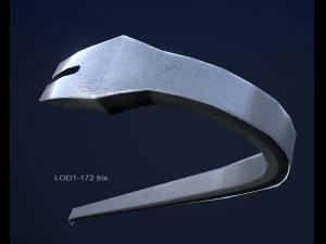 crowbar 1 plus 1 pbr game ready 3D Model