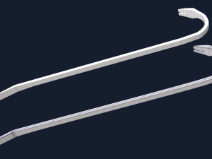 crowbar 1 plus 1 pbr game ready 3D Model