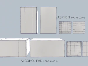 first aid pbr pack 1 plus 1 3D Model