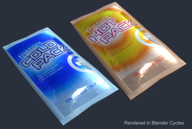 cold hot packs game ready 3D मॉडल .c4d .max .obj .3ds .fbx .stl .blend 