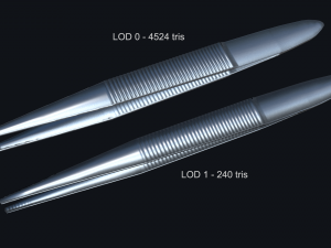 tweezers pbr game ready 3D Model