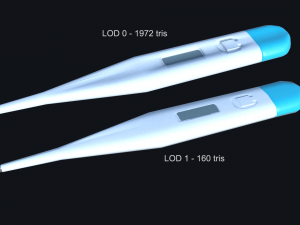 thermometer pbr low poly 3D Model
