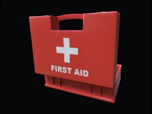 first aid box pbr game ready 3D Model