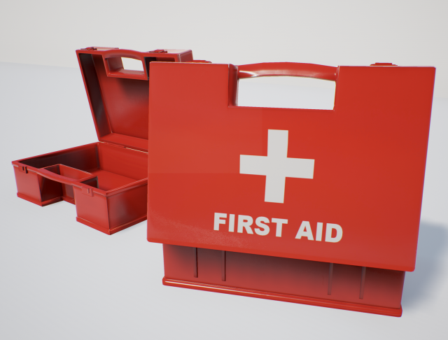 first aid box pbr game ready 3D 模型 .c4d .max .obj .3ds .fbx .stl .blend