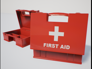 first aid box pbr game ready 3D Model