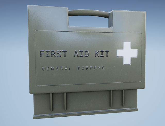 military first aid box game ready 3D मॉडल .c4d .max .obj .3ds .fbx .stl .blend 