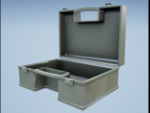 military first aid box game ready 3D मॉडल