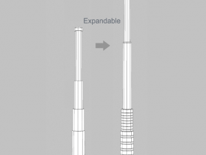 3 batons pack game ready 3 plus 3 3D Model