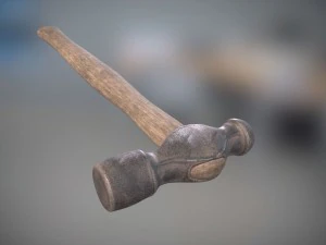 ball peen hammer pbr 3D Model
