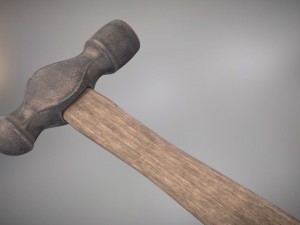 ball peen hammer pbr Modelo 3D