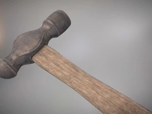 ball peen hammer pbr 3D Model