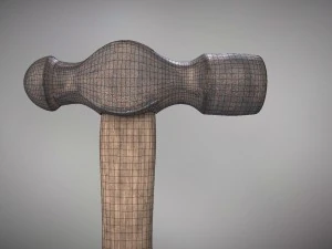 ball peen hammer pbr 3D Model