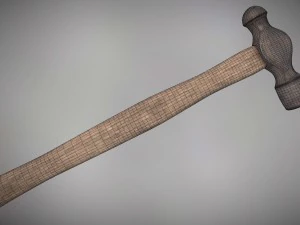 ball peen hammer pbr 3D Model