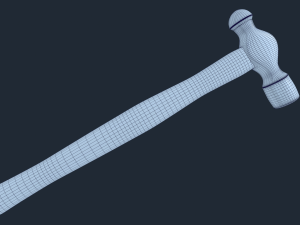 ball peen hammer pbr Modelo 3D