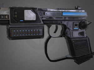 futuristic pistol 3D Model