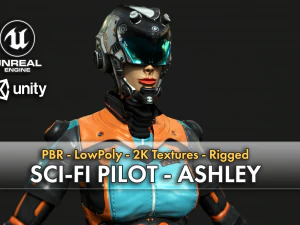 пилот научной фантастики &mdash; Эшли 3D Модель