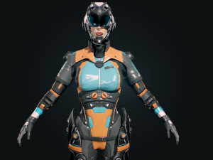 sci-fi pilot - ashley 3D मॉडल