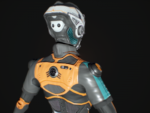 sci-fi pilot - ashley 3D मॉडल